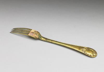 图片[2]-Gilt eating utensil, presented by the Torghut Ubashi Khan to the Qing court, 18th c., Russian work-China Archive